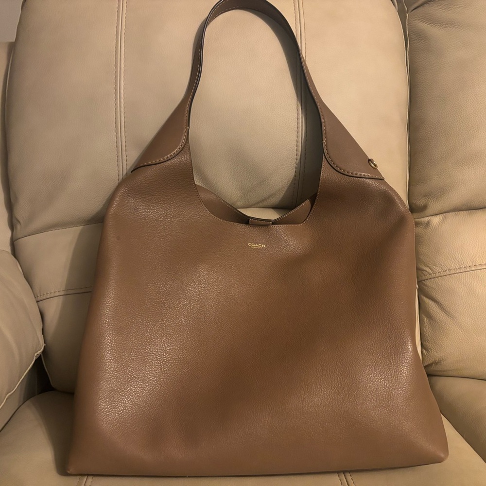 Coach Tan Leather Shoulder Bag